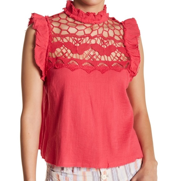 Free People Tops - Free People  Simply Smiles Crochet Top NWT
